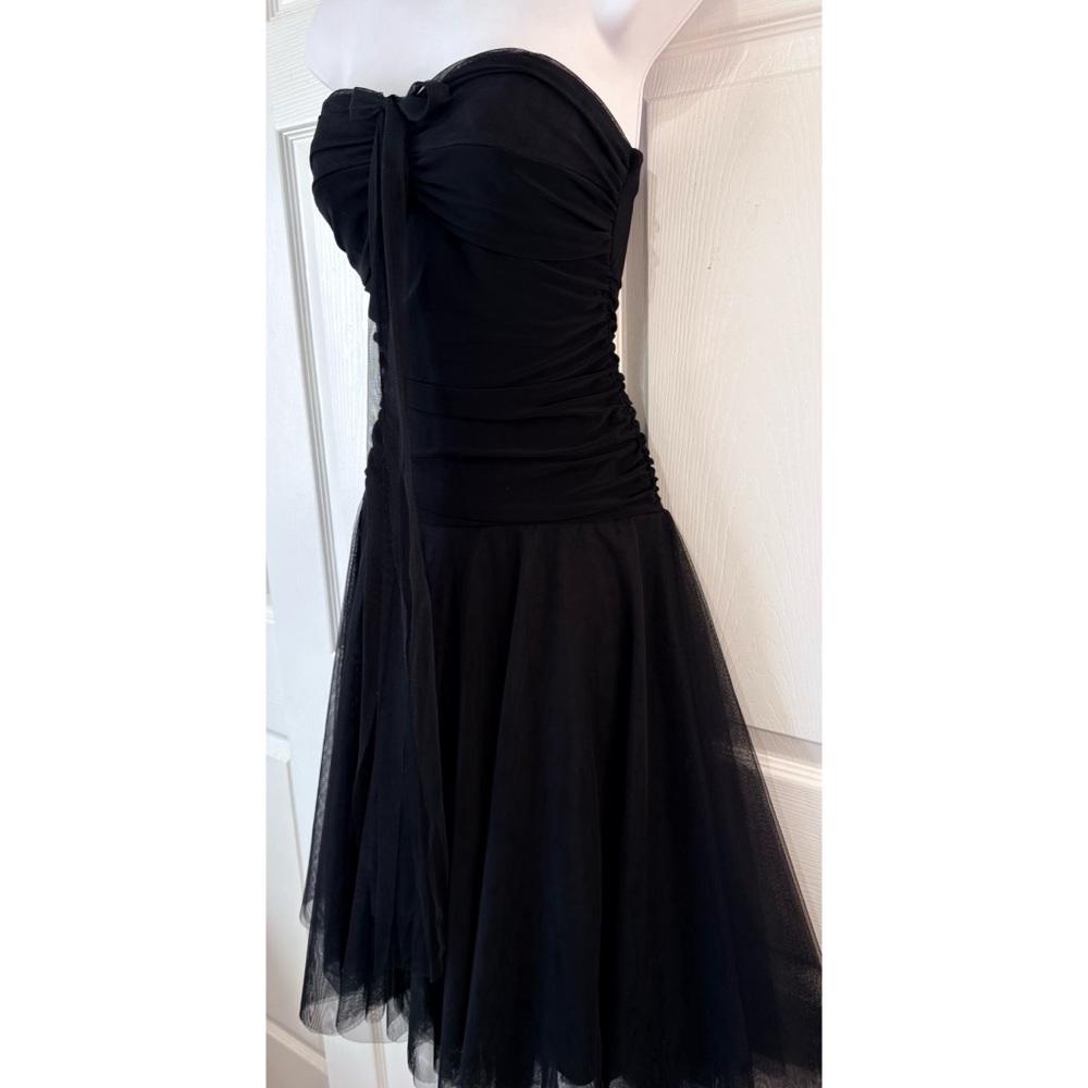 Vintage Y2K B. Darlin Black Mesh Fairy Witchy Whimsy Goth Dress~5/6